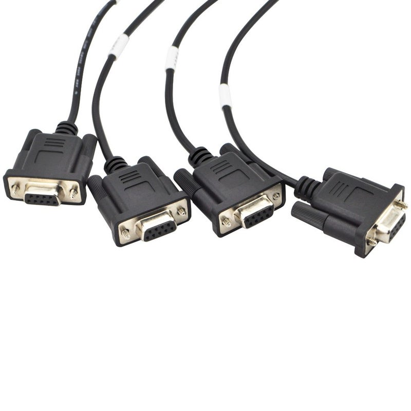 OLLGEN 2.1M 6.9ft 1 OBD Male Interface to DB9 Serial RS232 4 Female Port OBD2 OBDII 16 Pin OBD Cable Adapter Diagnostic Extension Cord Connector (OBD Male/Female Port to DB9 Cable) - Image 5